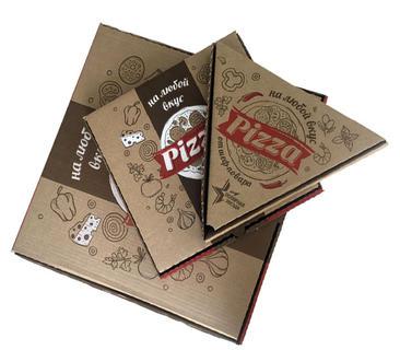Коробки для пиццы с логотипом разных размеров и форм